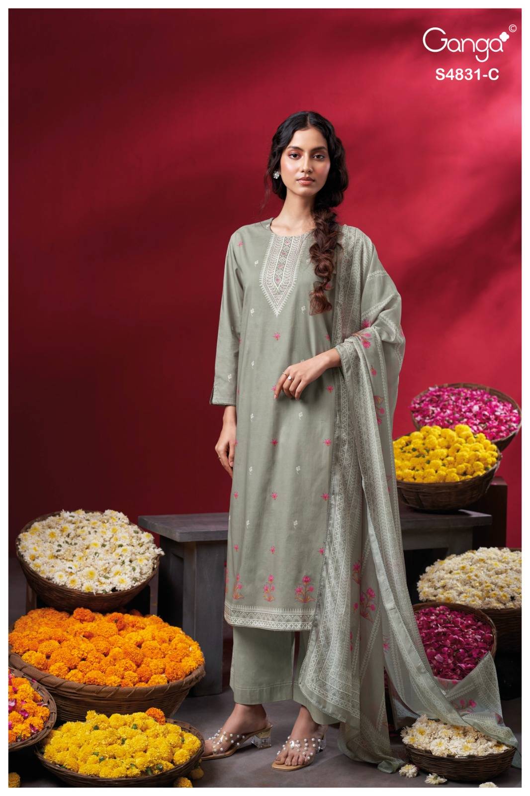 IRAMIKA 4831 By Ganga Fashion Stylish Beautiful Colourful COTTON Dresses At Wholesale Price